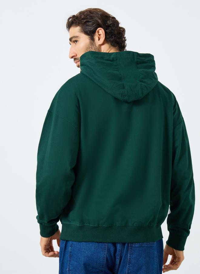 Styli Men Oversized Heavy Fleece Printed Hoodie - Image 5